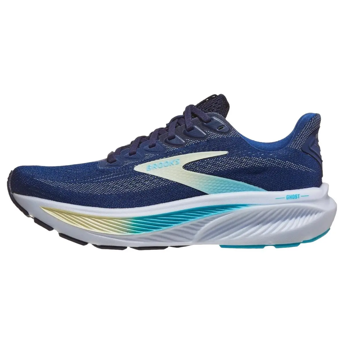 Brooks shoes - Brooks Ghost 17 - Ghost - 1204311B458 - Navy/Green/Turquoise 5