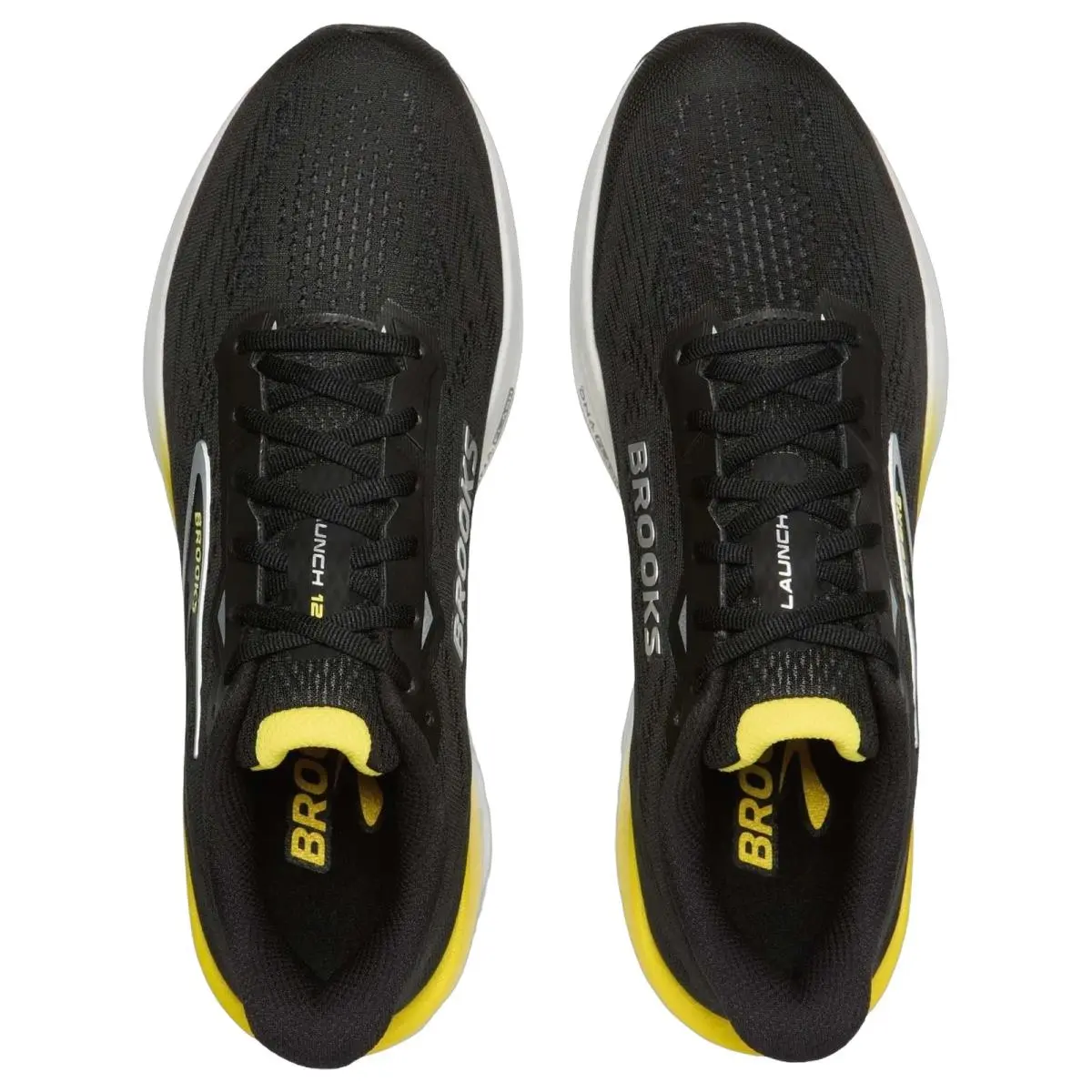 Brooks shoes - Brooks Launch 12 - Launch - 1104811D007 - Black/Yellow/Oyster 0