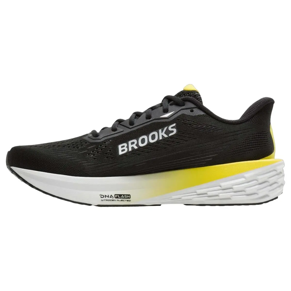 Brooks shoes - Brooks Launch 12 - Launch - 1104811D007 - Black/Yellow/Oyster 2