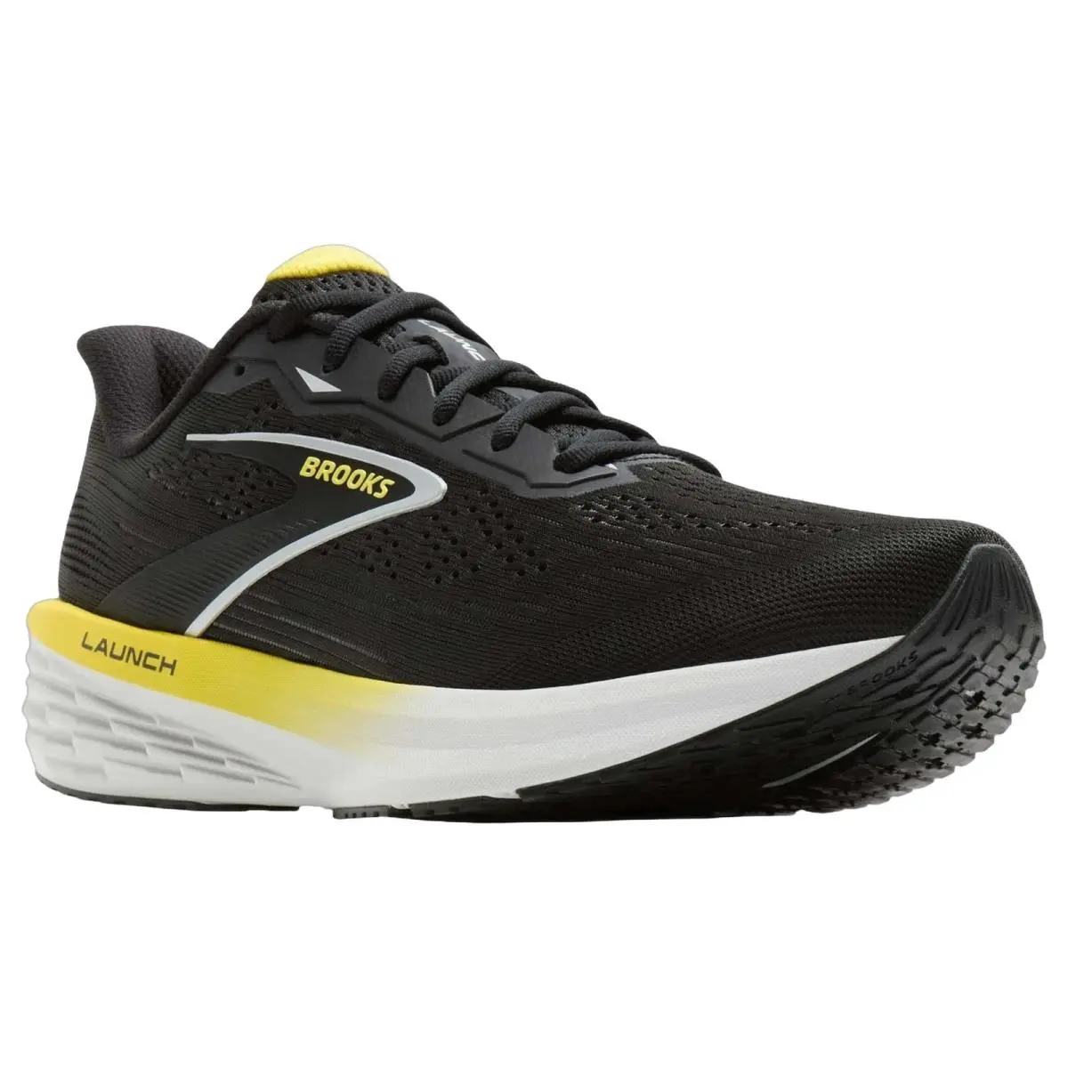 Brooks shoes - Brooks Launch 12 - Launch - 1104811D007 - Black/Yellow/Oyster 12