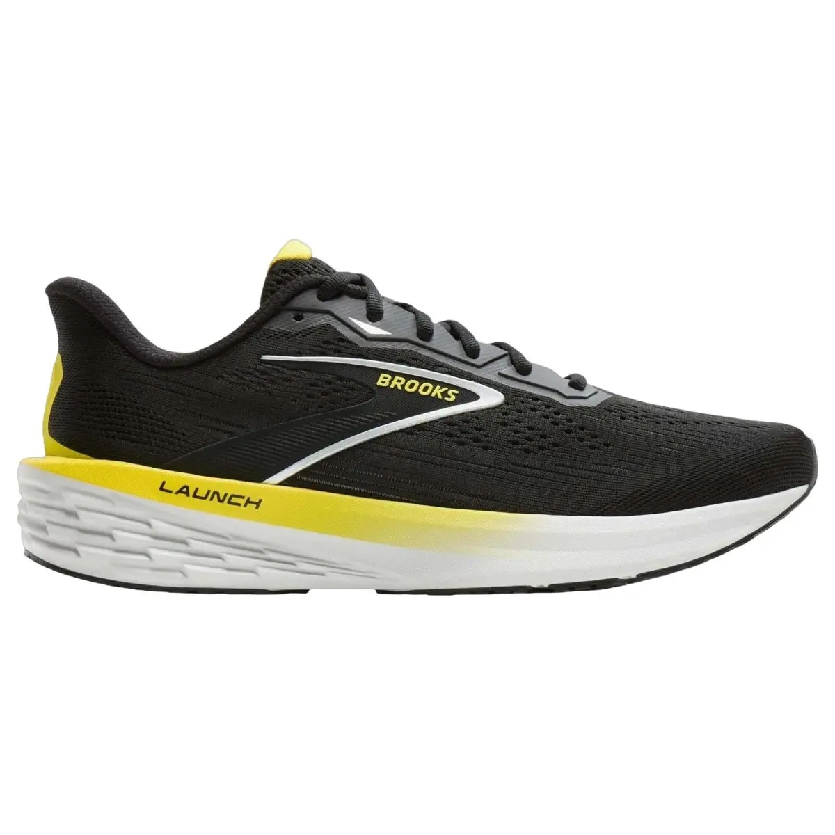 Brooks shoes - Brooks Launch 12 - Launch - 1104811D007 - Black/Yellow/Oyster 7