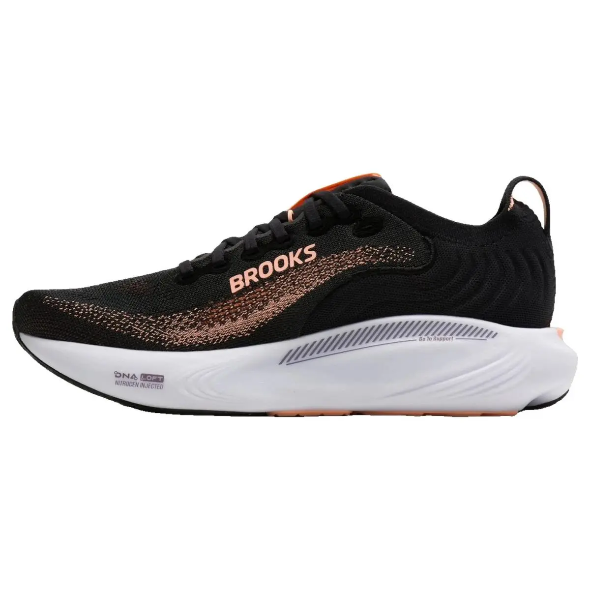Brooks shoes - Brooks Adrenaline Gts 25 - Adrenaline Gts - 1204431B051 - Black/Peach/Mulled Grape 2