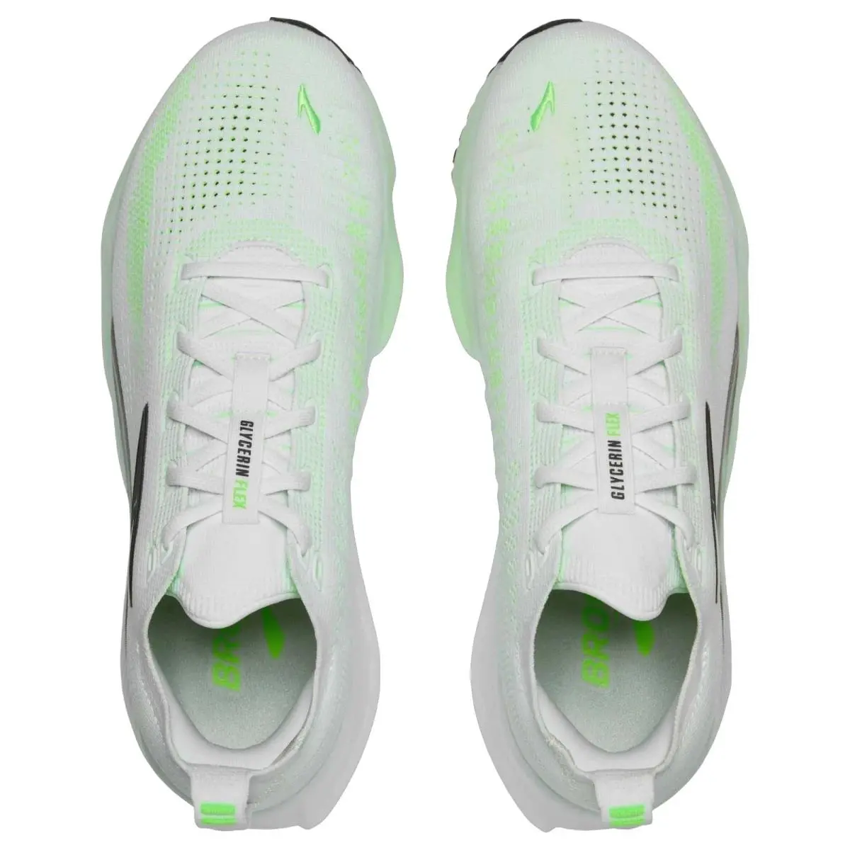 Brooks shoes - Brooks Glycerin Flex - Glycerin Flex - 1104781D114 - White/Green/Phantom 0