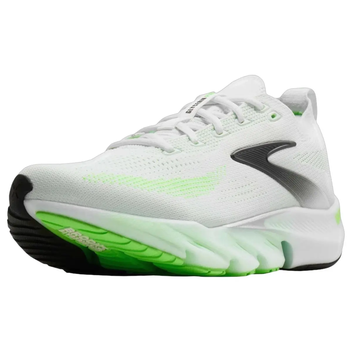 Brooks shoes - Brooks Glycerin Flex - Glycerin Flex - 1104781D114 - White/Green/Phantom 5