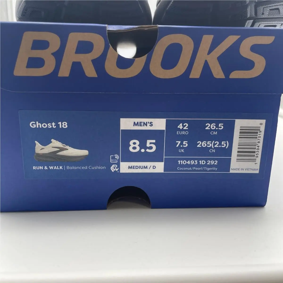 Brooks shoes - Brooks Ghost 18 - Ghost - 110493-1D-292 - White (UPC: 195394870190) 4