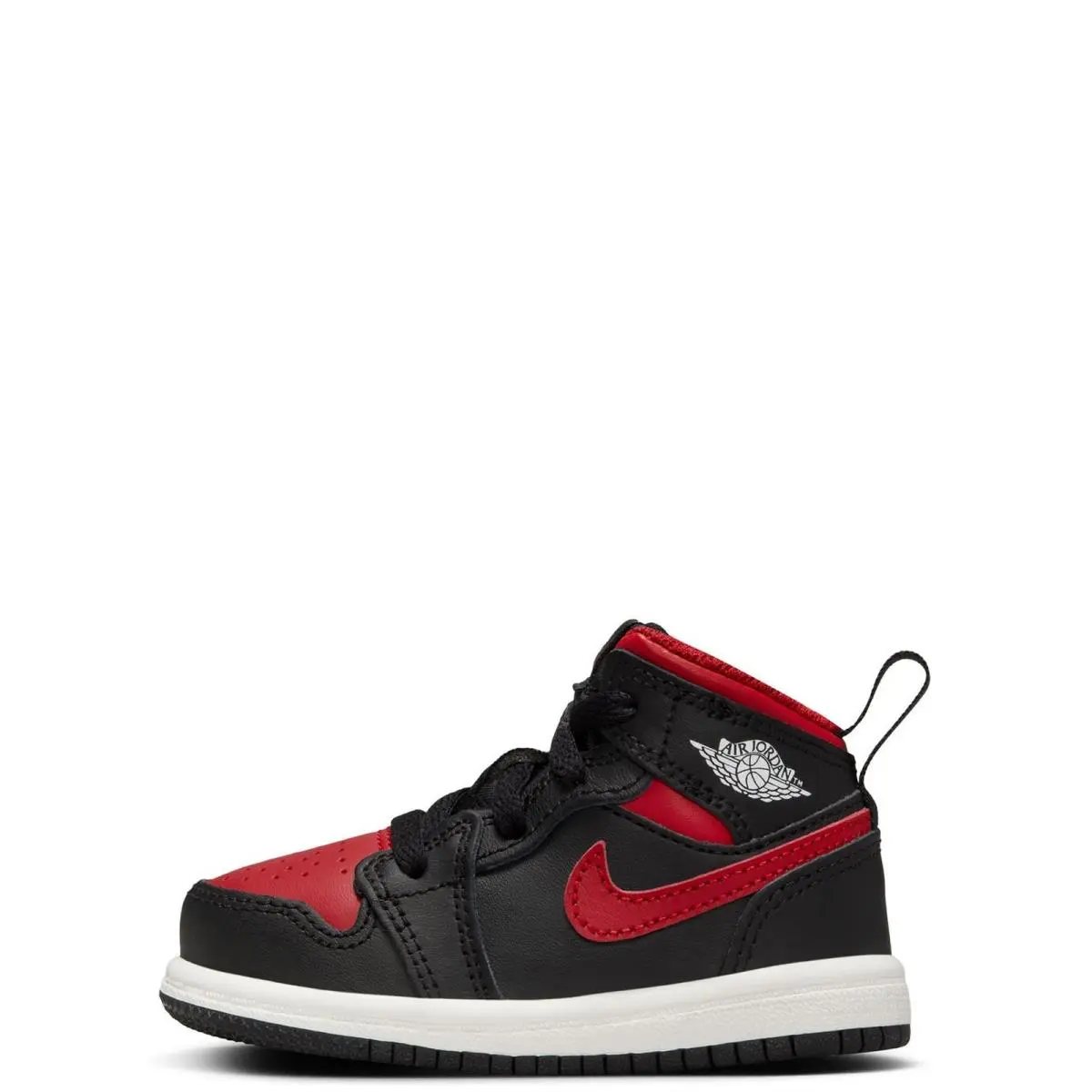 Toddler`s Jordan 1 Mid Black/varsity Red-summit White DQ8425 067