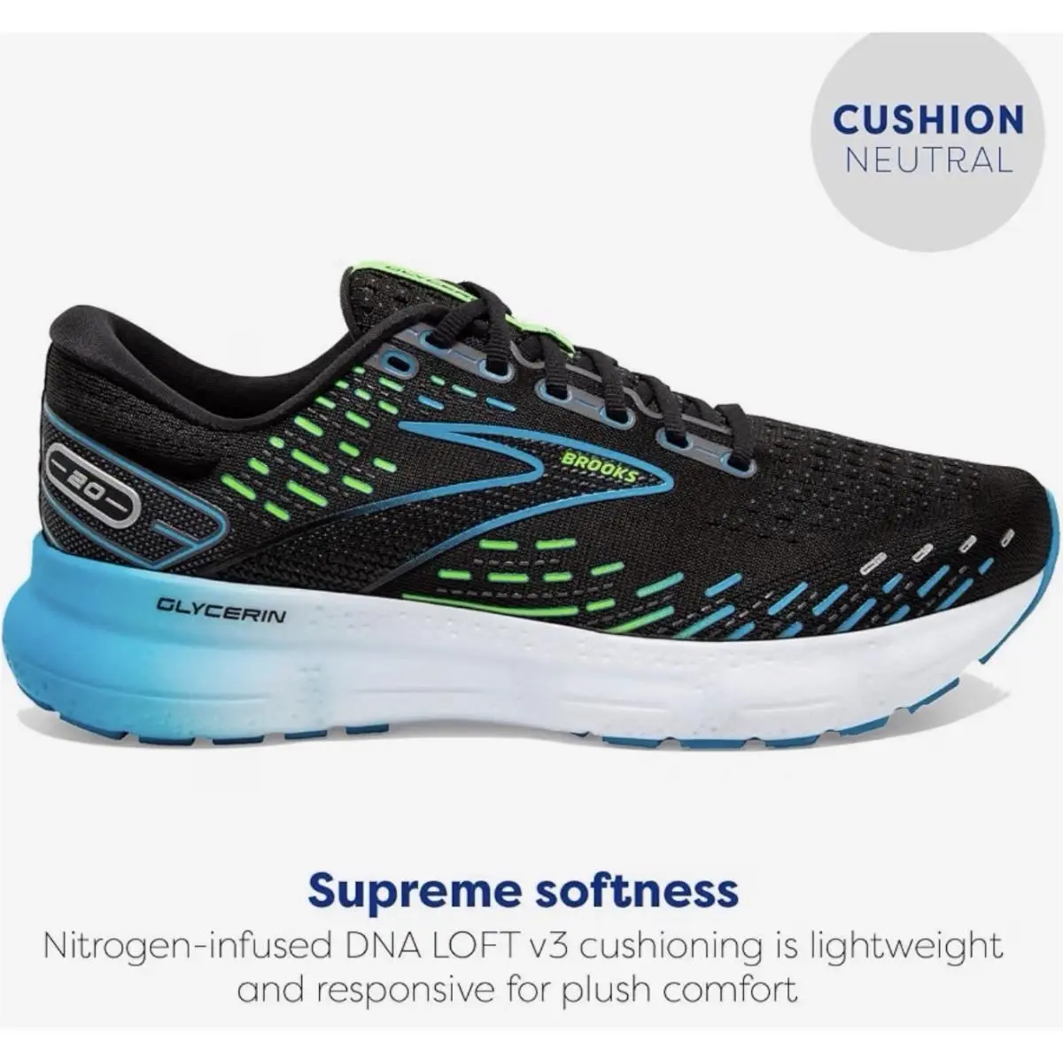 Brooks shoes - Brooks Glycerin - Glycerin - 110382-1D-444 - Blue 1