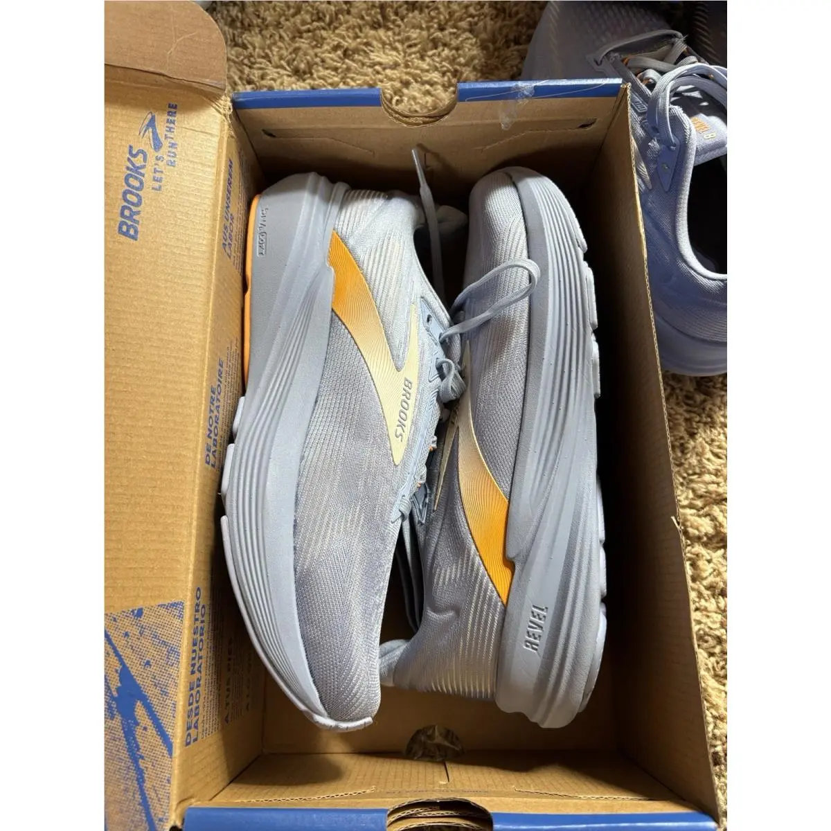 Brooks shoes - Revel 8 - Revel - 1204561B481120 - Blue Heron/Coconut/Orange (UPC: 195394685381) 10