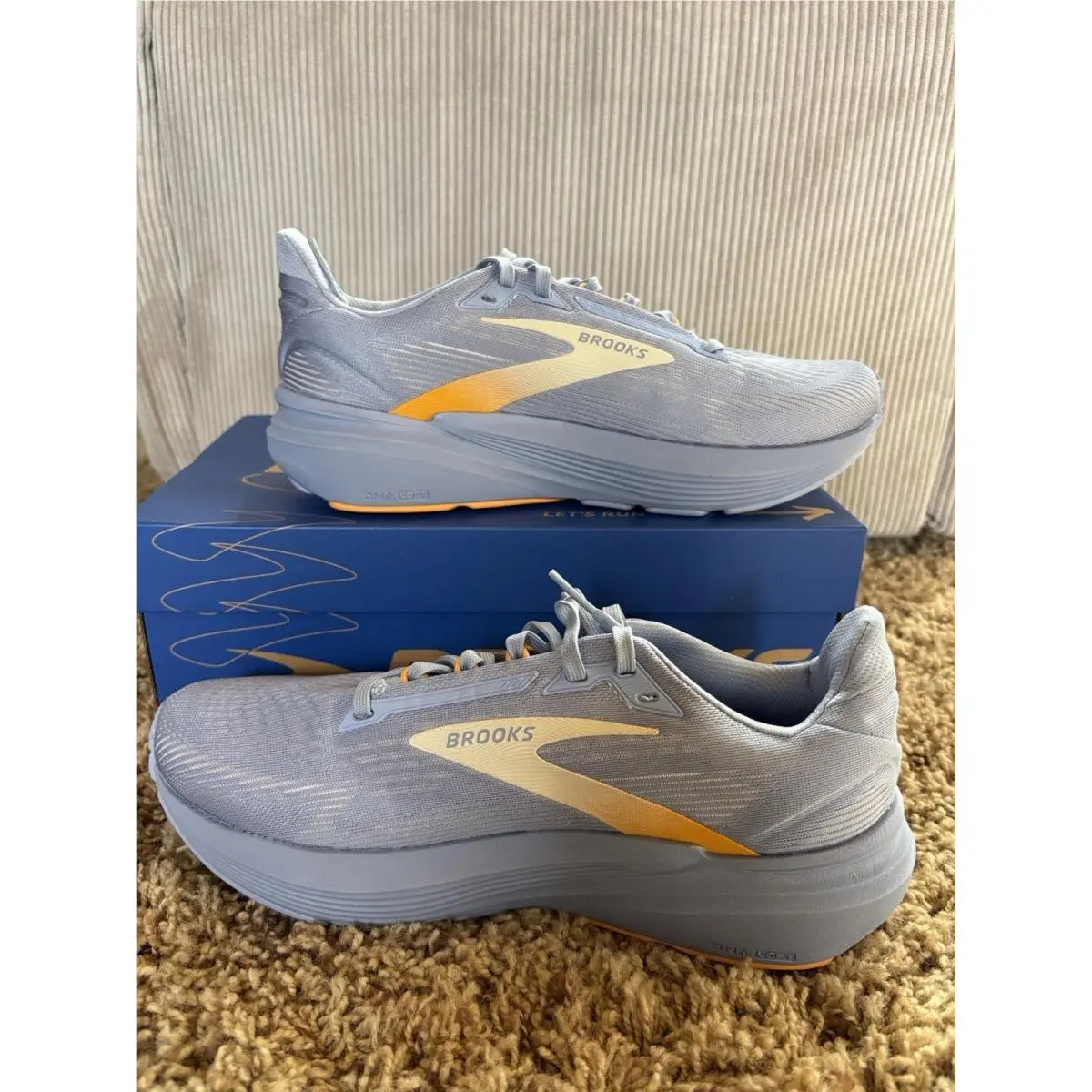 Brooks shoes - Revel 8 - Revel - 1204561B481120 - Blue Heron/Coconut/Orange (UPC: 195394685381) 0