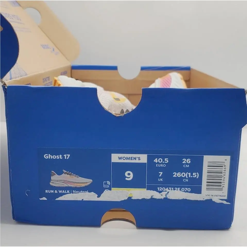 Brooks shoes - Brooks Ghost 17 - Ghost - Oyster Gray/Apricot/Pink 3