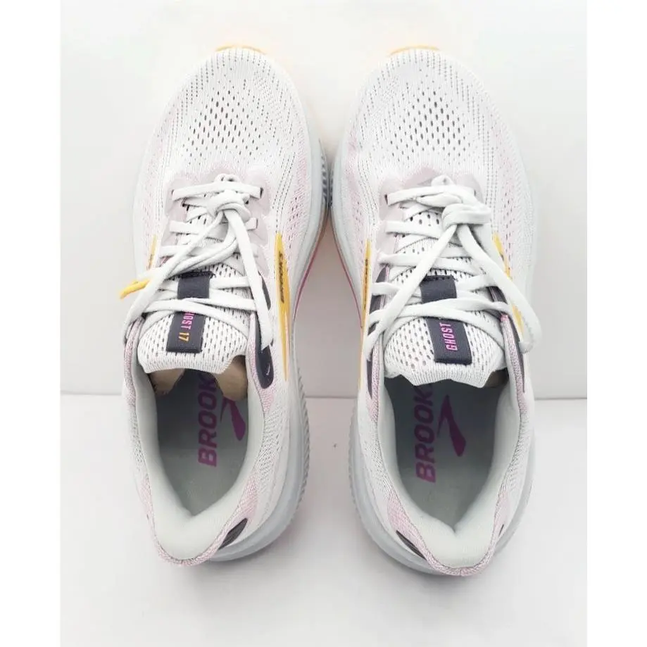 Brooks shoes - Brooks Ghost 17 - Ghost - Oyster Gray/Apricot/Pink 5