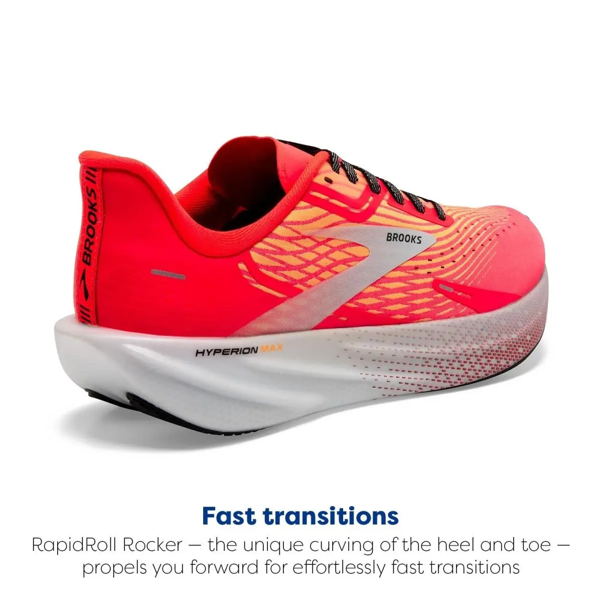 Brooks shoes - Brooks Hyperion Max - Hyperion Max - 110390-1D-663 - Fiery Coral/Orange Pop/Blue (UPC: 195394425024) 2
