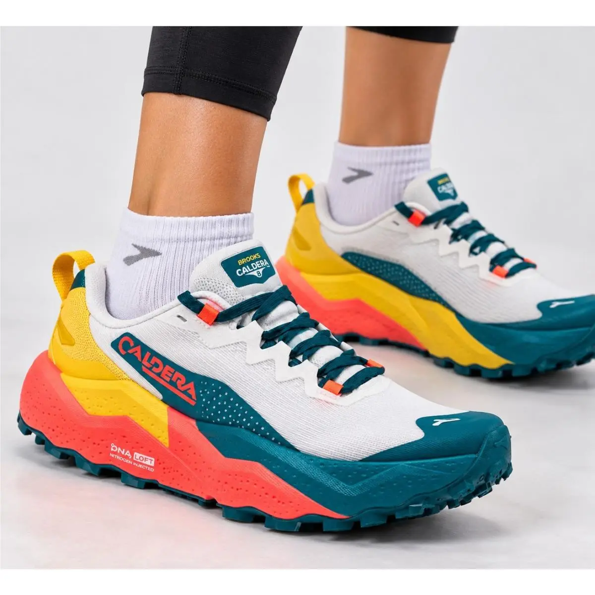 Brooks shoes - Brooks Caldera 8 - Caldera - 120429-1B-142 - Yellow, Manufacturer: Bit Of Blue/Quince/Flame 0