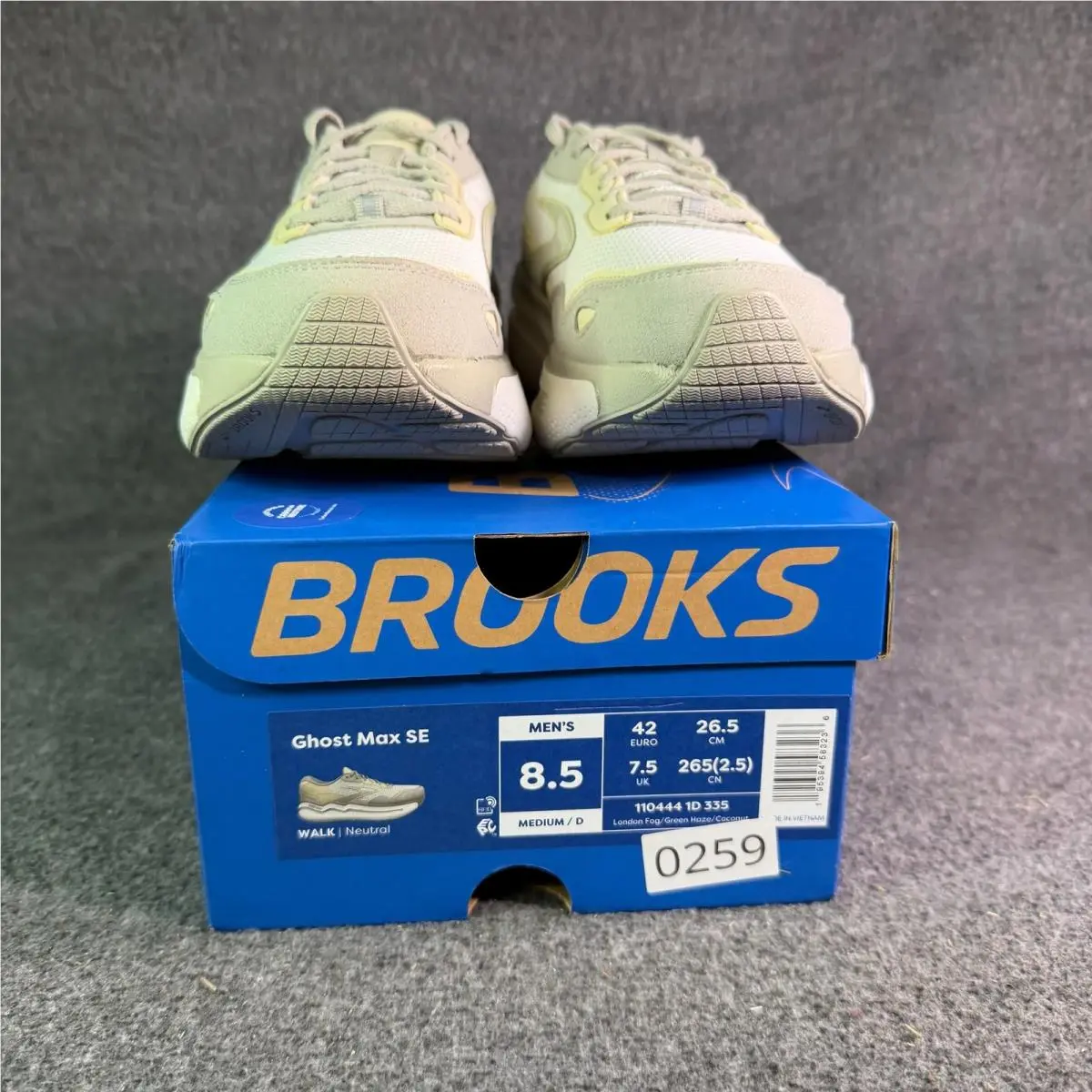 Brooks shoes - Brooks Ghost Max SE 110444 1D 335 London Fog/Green Haze/Creme - Gray 3