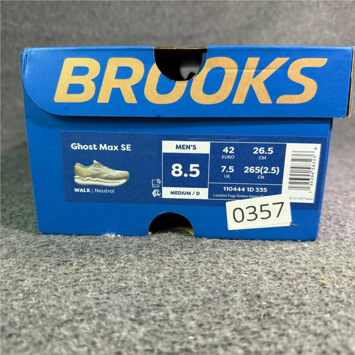 Brooks shoes - Brooks Ghost Max SE 110444 1D 335 London Fog/Green Haze/Creme - Gray 7