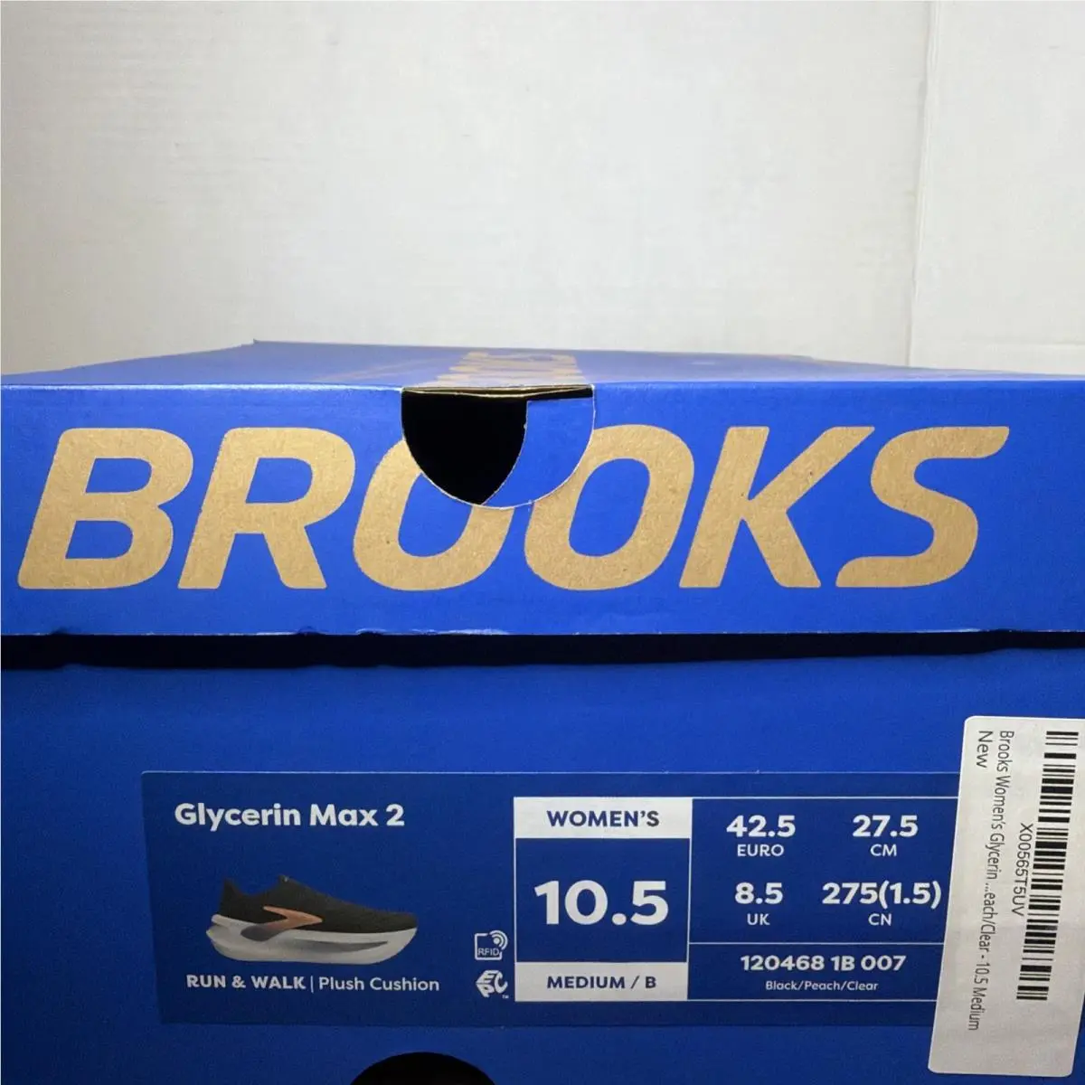 Brooks shoes - Brooks Glycerin Max - Glycerin Max - 120468 1B 007 - Black/Peach/Clear 15