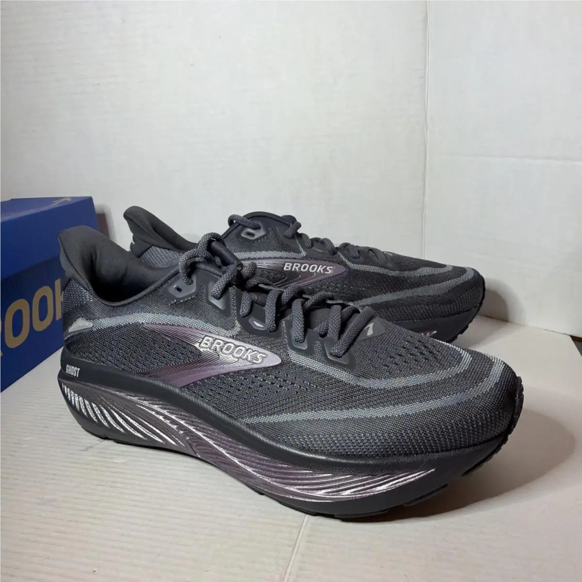 Brooks shoes - Brooks Ghost - Ghost - 120482 1D 058 - Ebony/Folkstone/Metallic 12