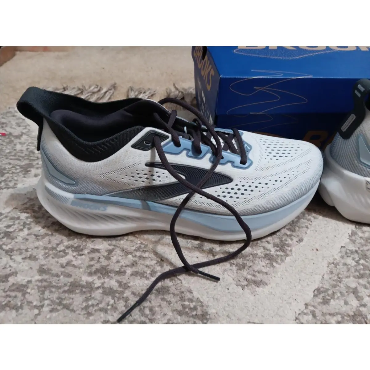 Brooks shoes - Brooks Glycerin GTS 23 - Glycerin GTS - 110503 1D 163 - White, Rain, Baltic Sea 5