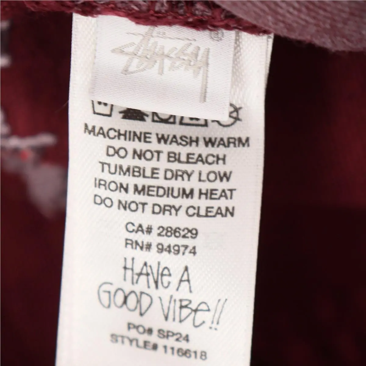 Stussy  clothing - Big Ol Jean Washed Canvas - Red 3