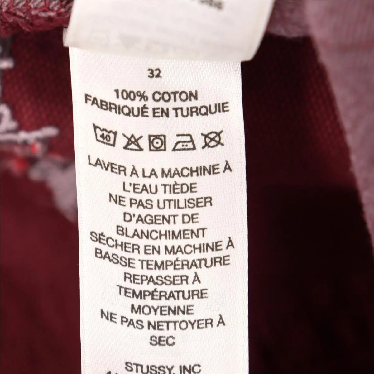 Stussy  clothing - Big Ol Jean Washed Canvas - Red 4