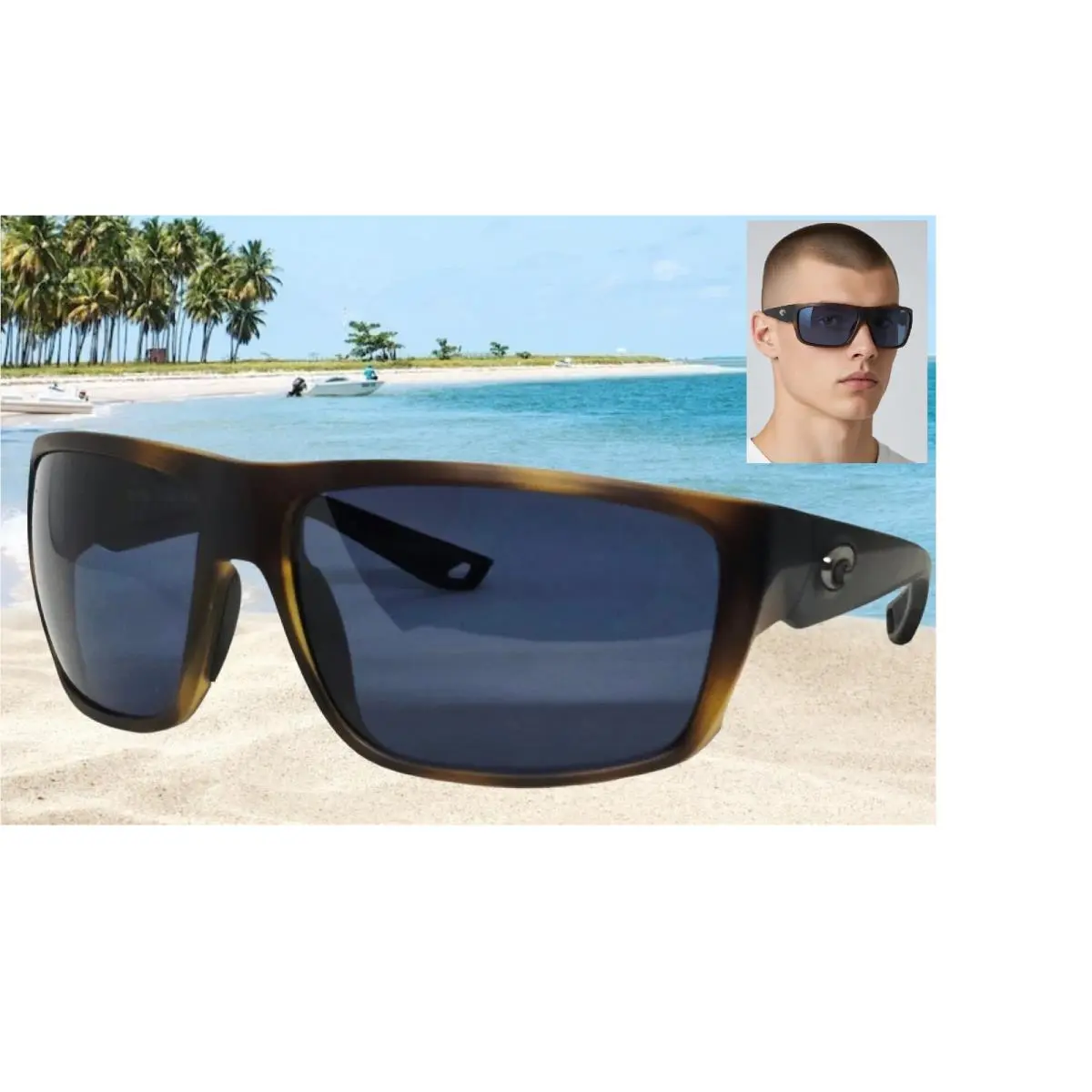 Matte Tortoise/gray Fly Line Polarized 580P Sunglasses by Costa Del Mar