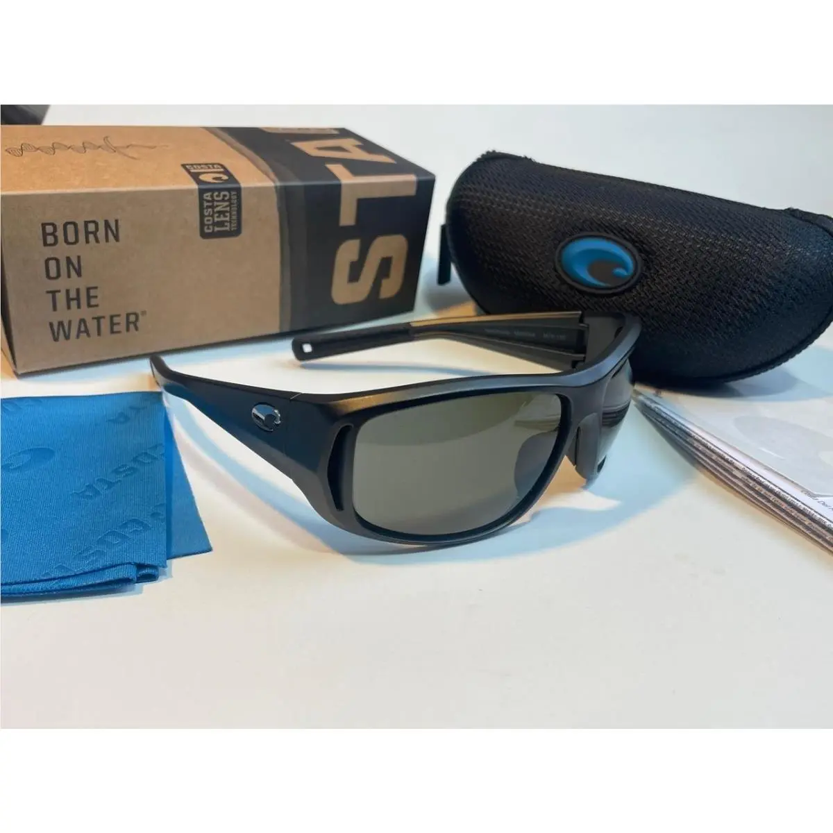 Montauk Polarized Sunglasses Matte Steel/gray Glass 580G by Costa Del Mar