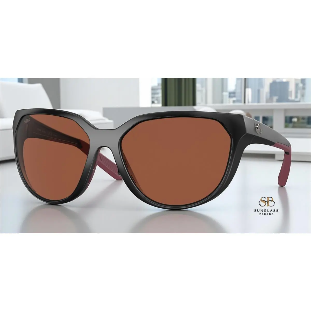 Costa 6S9110 911003 Mayfly Mt Black Copp 58mm Women`s Polarized Sunglasses 580P by Costa Del Mar