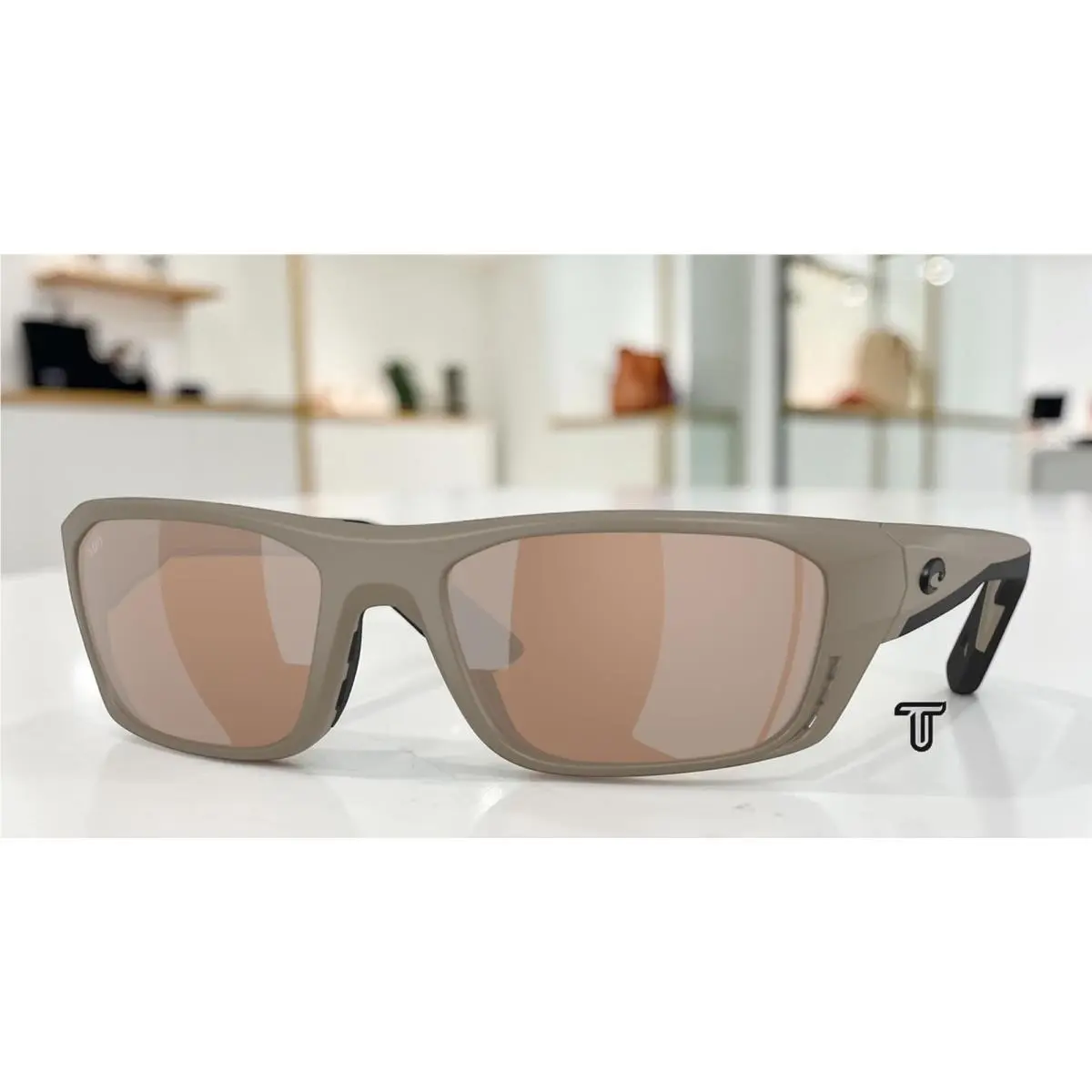 Costa 6S9115 12 Whitetip Pro Sand Copper Silver Polarized 57 mm Men`s Sunglasses by Costa Del Mar