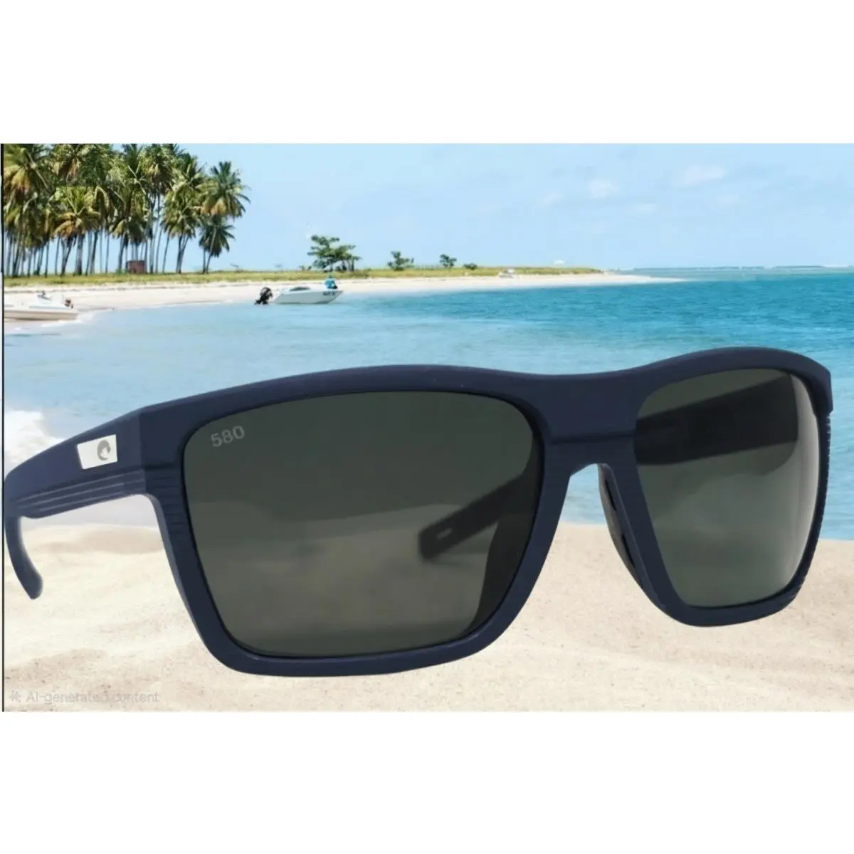Midnight Blue/gray Pargo Polarized 580G Sunglasses by Costa Del Mar