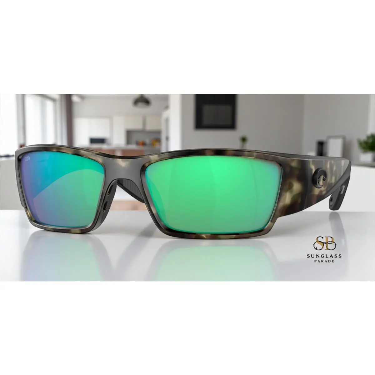 Costa 6S9109 910909 Corbina Pro Wetlands Green Polarized 61 mm Men`s Sunglasses by Costa Del Mar