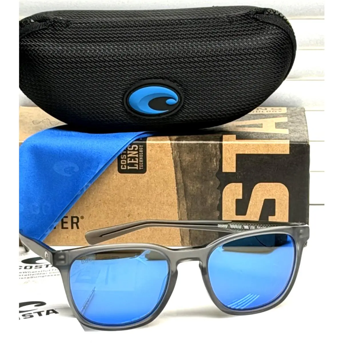Sullivan Matte Gray Crystal Frame w/ Blue Lens SUL230OBMGLP by Costa Del Mar