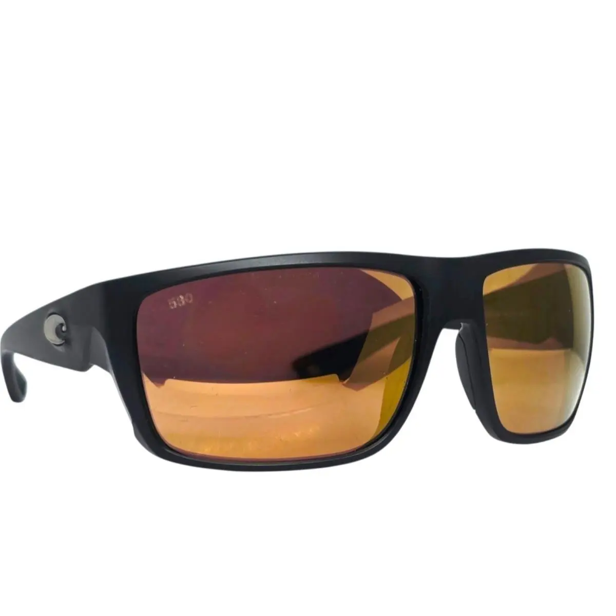 Matte Black/gold Mirror Fly Line Polarized 580G Sunglasses by Costa Del Mar