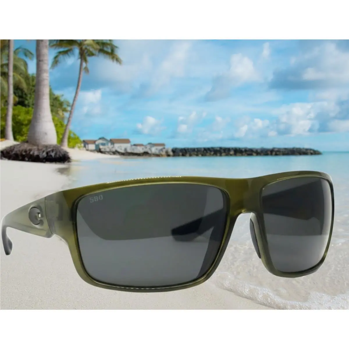 Seagrass/gray Fly Line Polarized 580G Sunglasses by Costa Del Mar