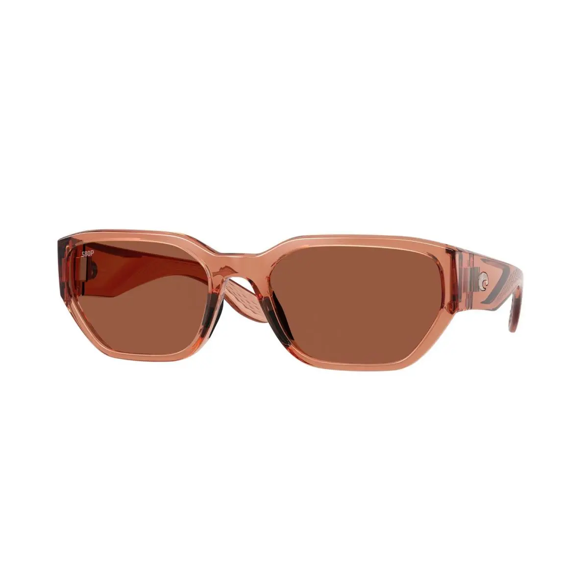 Unisex Clemente 58mm Translucent Pink Sunglasses 6S9125-912506-58 by Costa Del Mar