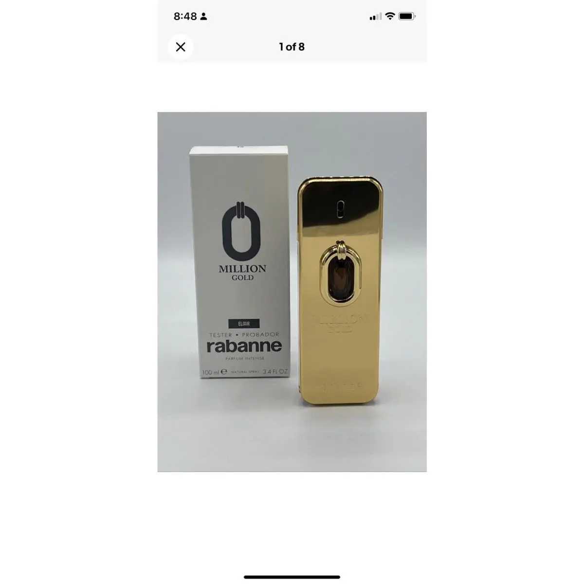 Paco Million Gold Elixir Parfum Intense 3.4 OZ / 100 ML For Men IN White Box by Paco Rabanne