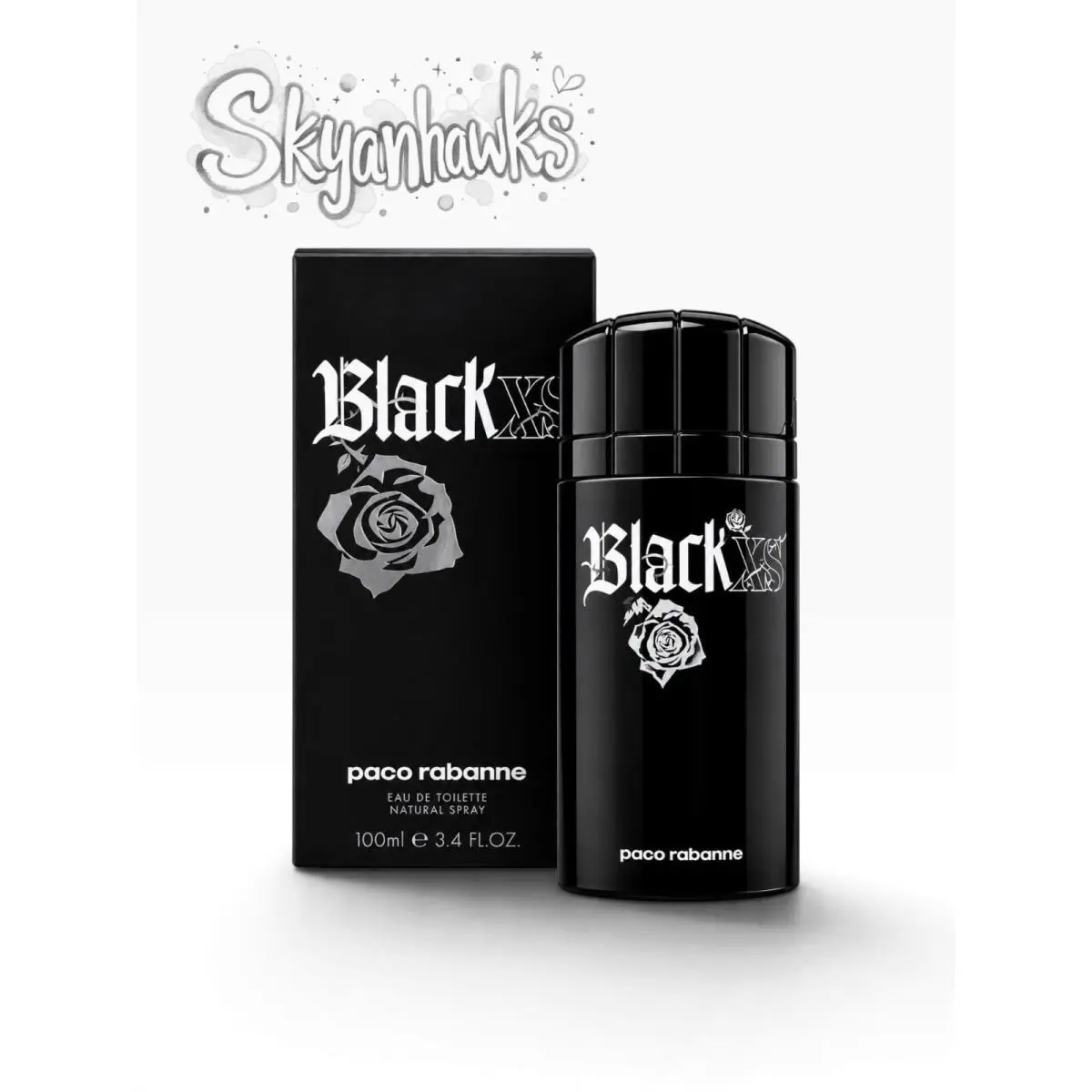 XS Black By  Eau de Toilette Spray For Men 3.4 oz 100ml by Paco Rabanne