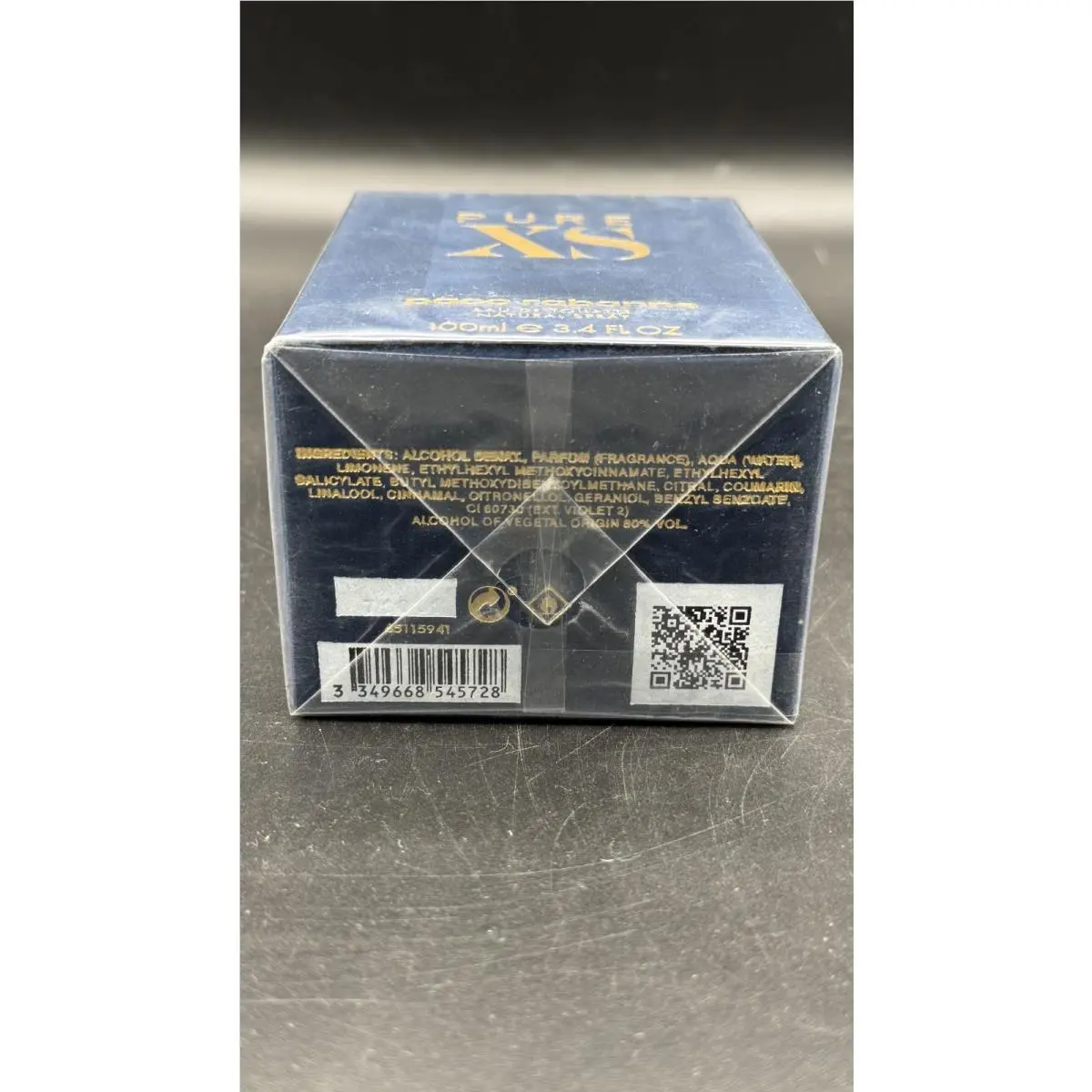 Pure XS Eau de Toilette 3.4 oz 100ml Mens Cologne Spray by Paco Rabanne