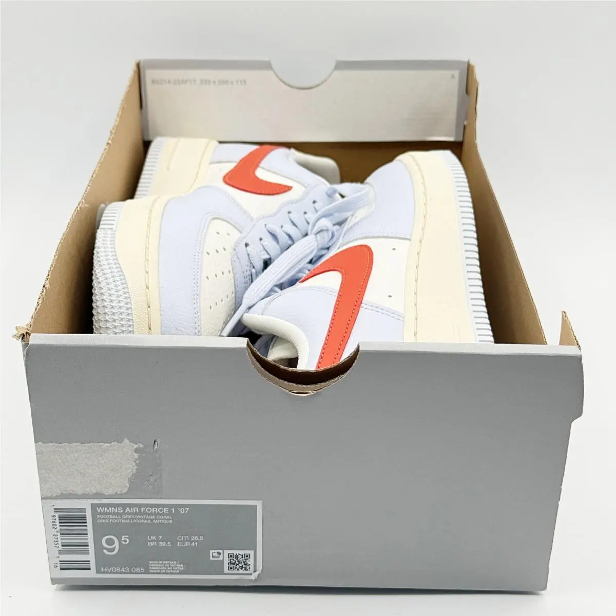 Nike shoes - Nike Air Force 1 `07 - HV0843-085 - Gray (UPC: 197602273571) 0