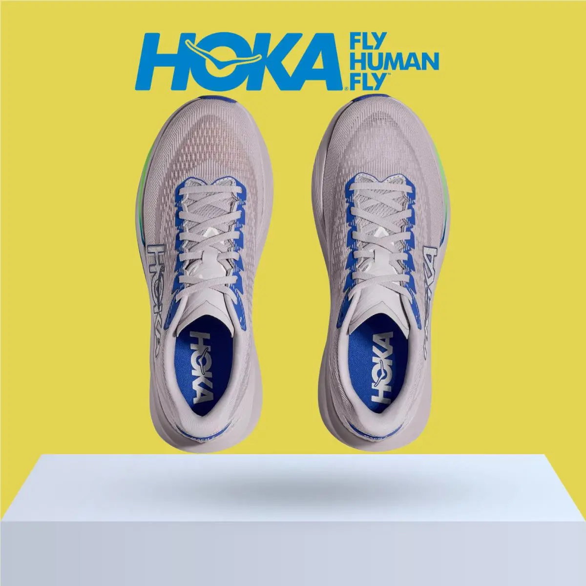 Hoka shoes - Hoka One One Mach 7 - Ash Grey/Cobalt Blue 2