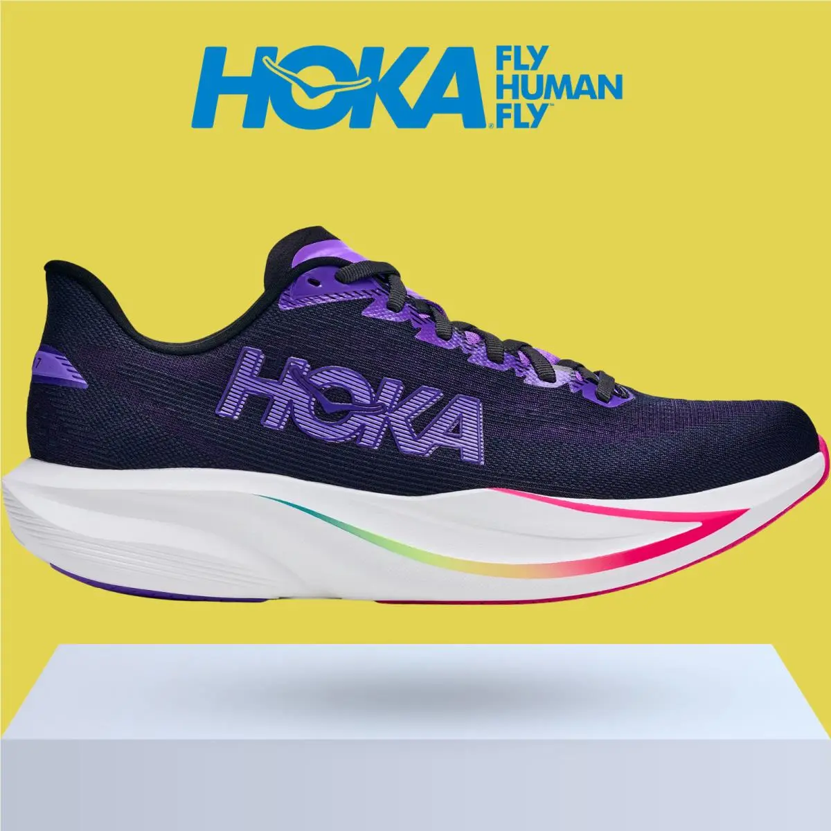 Hoka shoes - Hoka One One Mach 7 - Ash Grey/Cobalt Blue 9