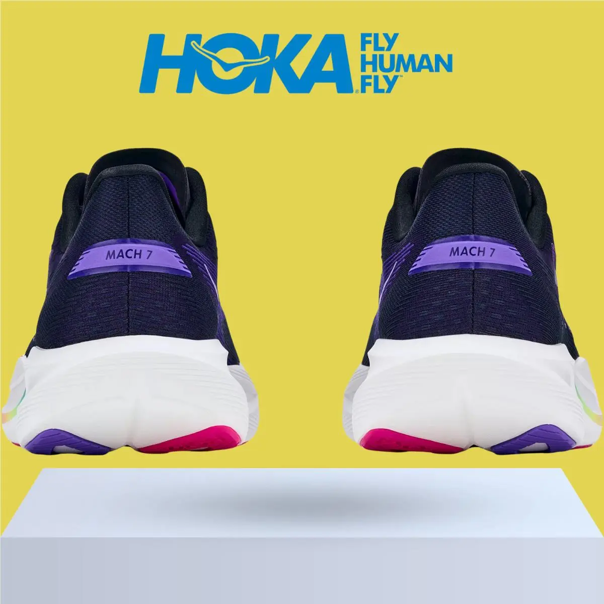 Hoka shoes - Hoka One One Mach 7 - Ash Grey/Cobalt Blue 11
