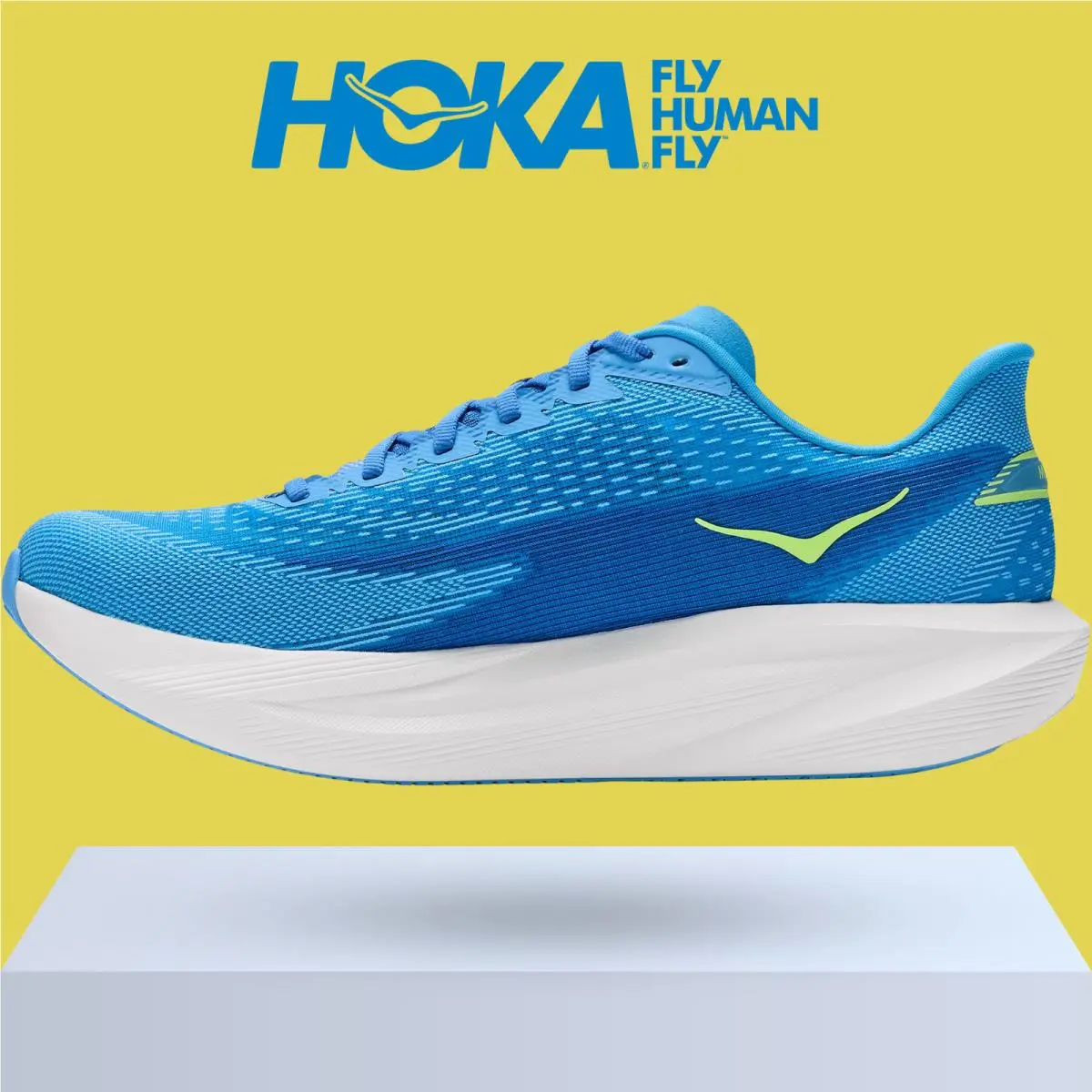 Hoka shoes - Hoka One One Mach 7 - Ash Grey/Cobalt Blue 30