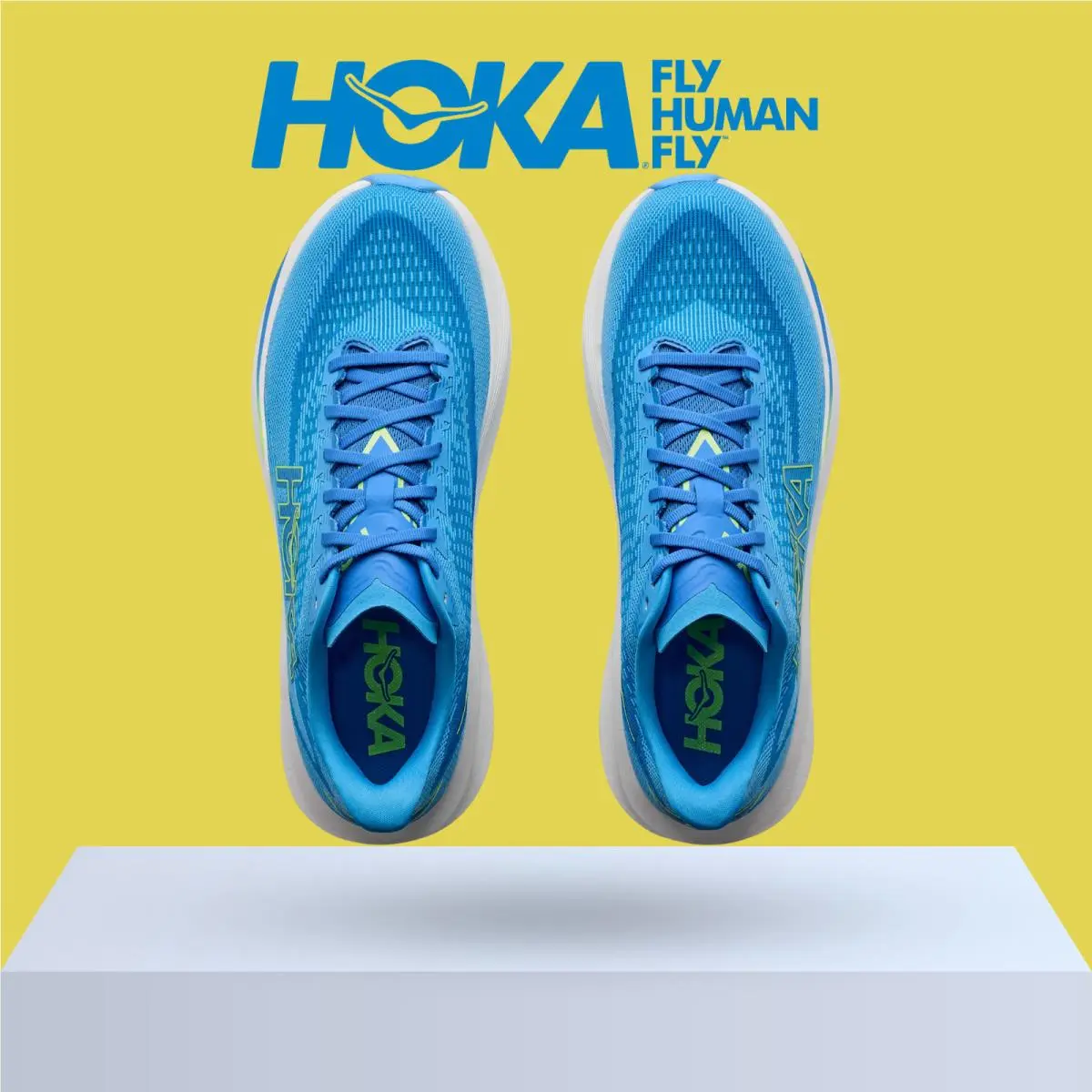 Hoka shoes - Hoka One One Mach 7 - Ash Grey/Cobalt Blue 32