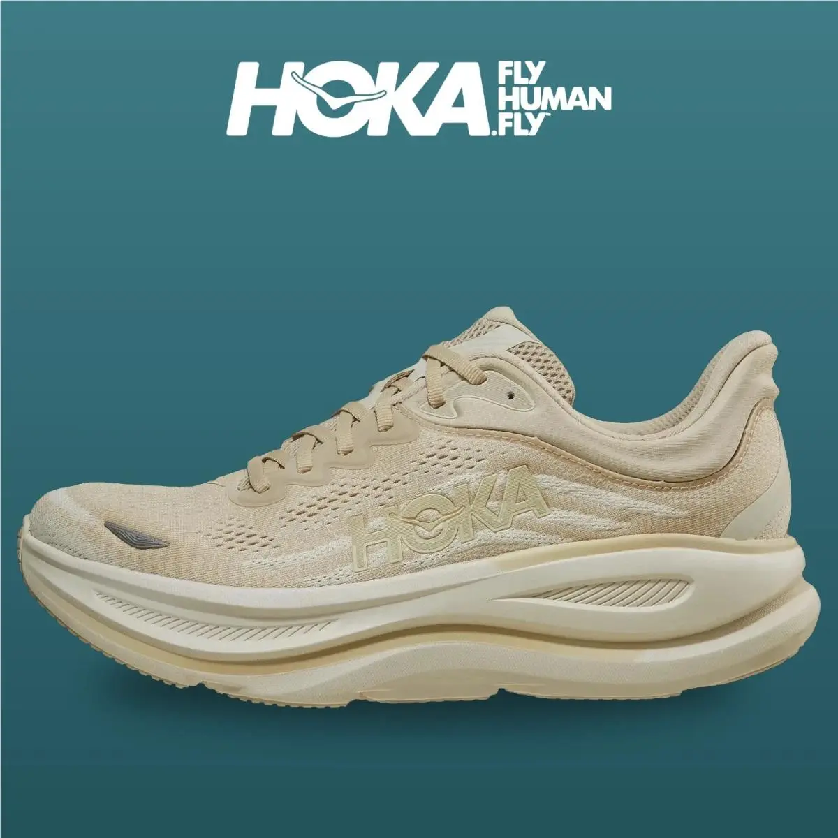 Hoka shoes - Bondi 9 - Bondi - 1162011-OLTM - Oatmeal/Oat Milk 6