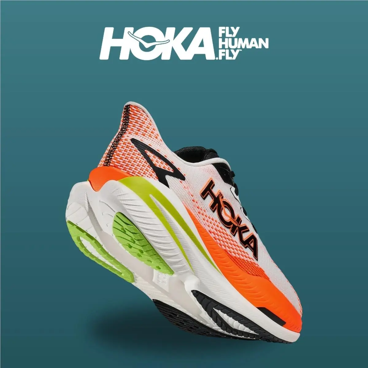 Hoka shoes - Mach X 3 - Mach - 1168720-WNG - White/Neon Tangerine 6