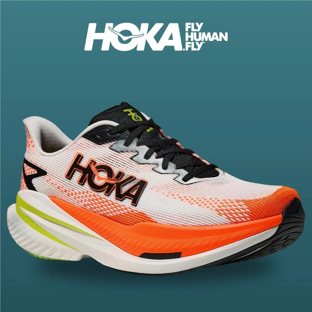 Hoka shoes - Mach X 3 - Mach - 1168720-WNG - White/Neon Tangerine 13