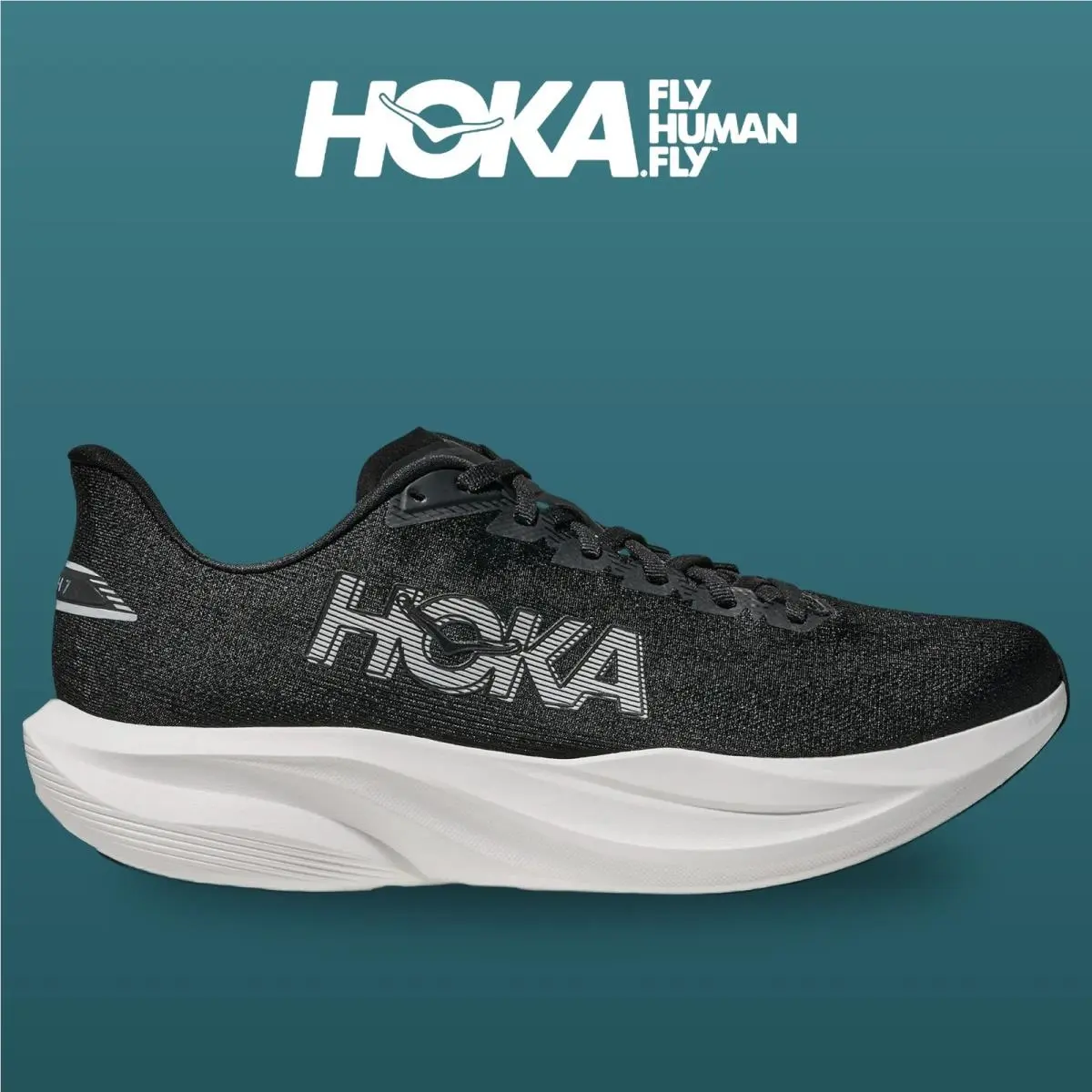 Hoka shoes - Mach 7 - Mach - 1171904-BWHT - Black/White 8