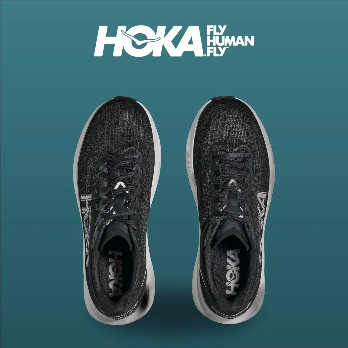 Hoka shoes - Mach 7 - Mach - 1171904-BWHT - Black/White 9