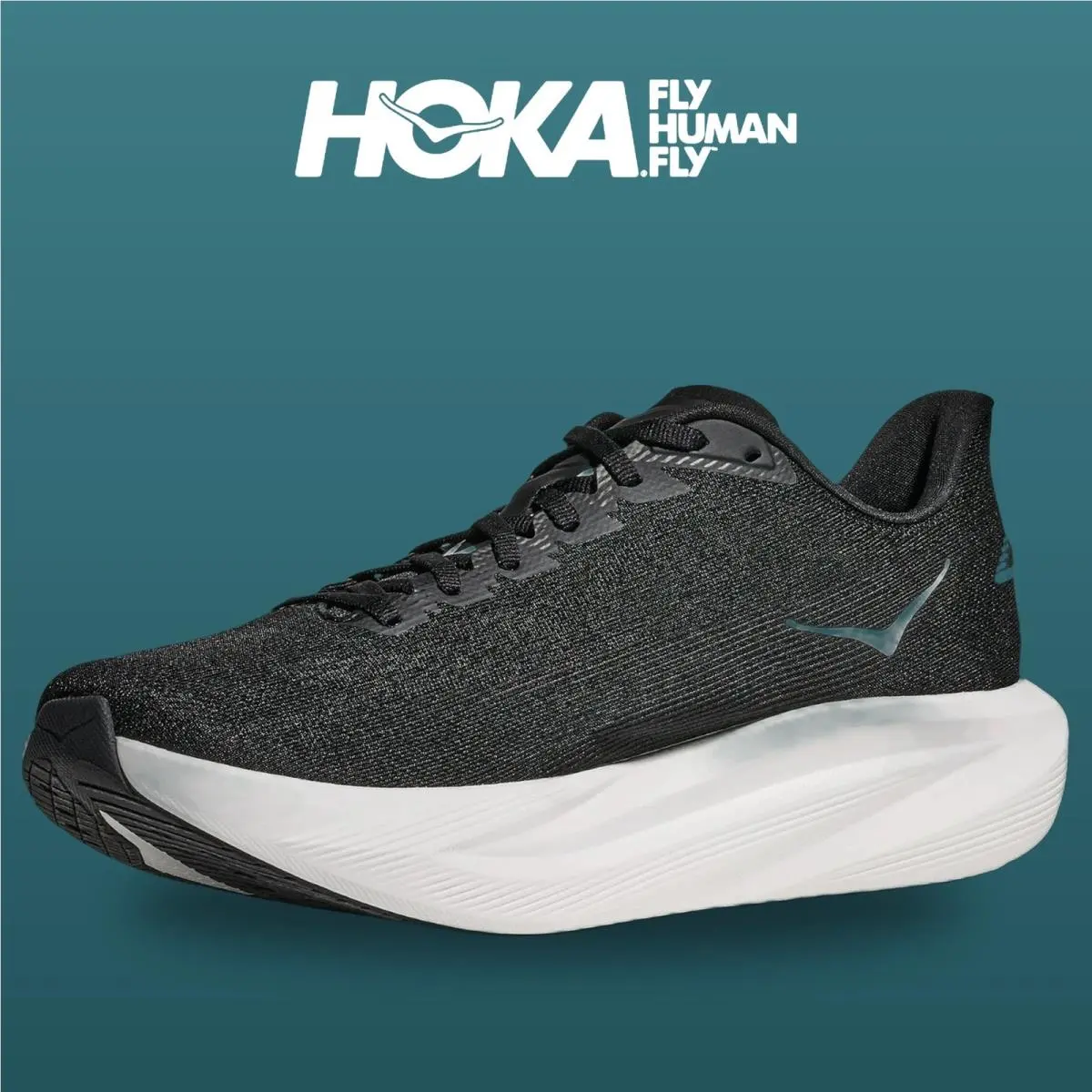 Hoka shoes - Mach 7 - Mach - 1171904-BWHT - Black/White 14