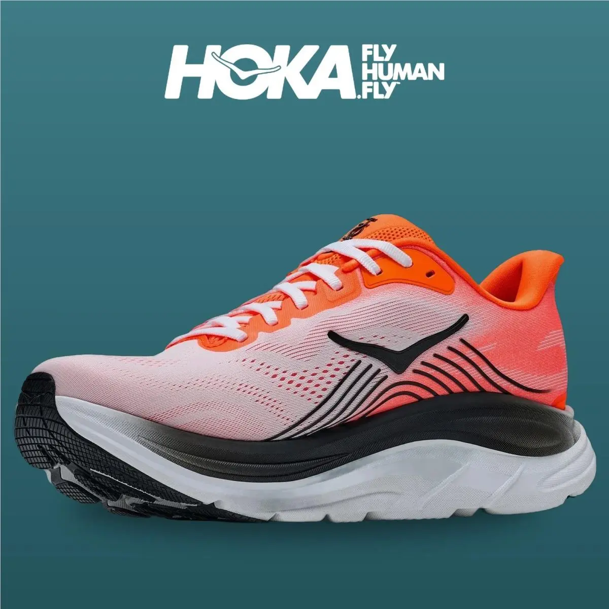 Hoka shoes - Clifton 11 - Clifton - 1176572-NNTN - Neon Tangerine/Frost 4